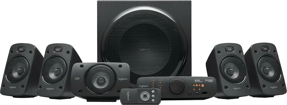 Altoparlantë surround sound Logitech Z906, 5.1 kanale, 500 W, 1000 W, IR, të zeza