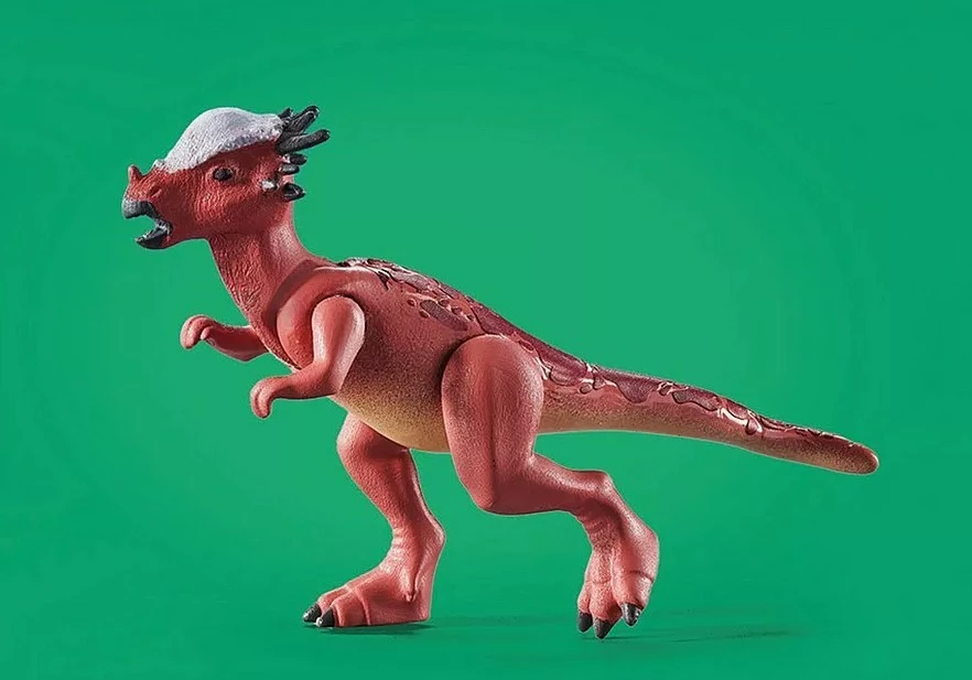 Set lodrash Playmobil Dinos 71822 me figurë Stygimoloch dhe studiues, 37 pjesë