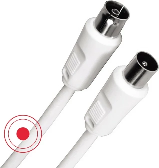 Kabel antene Hama 75DB 3m, bardhë