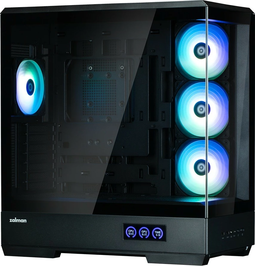 Kasë Zalman P50 DS, Midi Tower, ARGB, e zezë