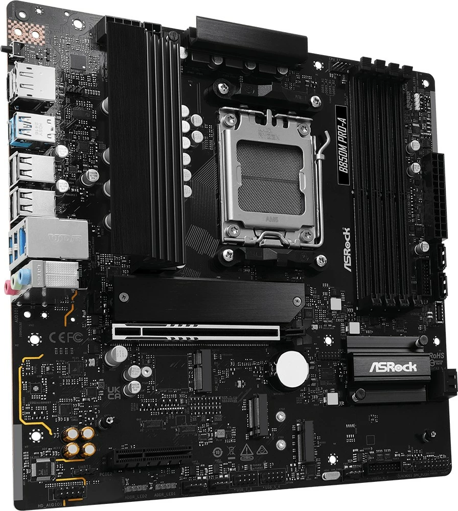Pllakë amë ASRock B850M PRO-A, Socket AM5, micro ATX, DDR5, e zezë