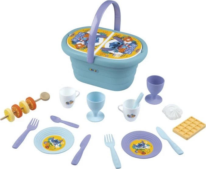 Set pikniku lodër Smoby Stitch, 19 pjesë, shumëngjyrëshe