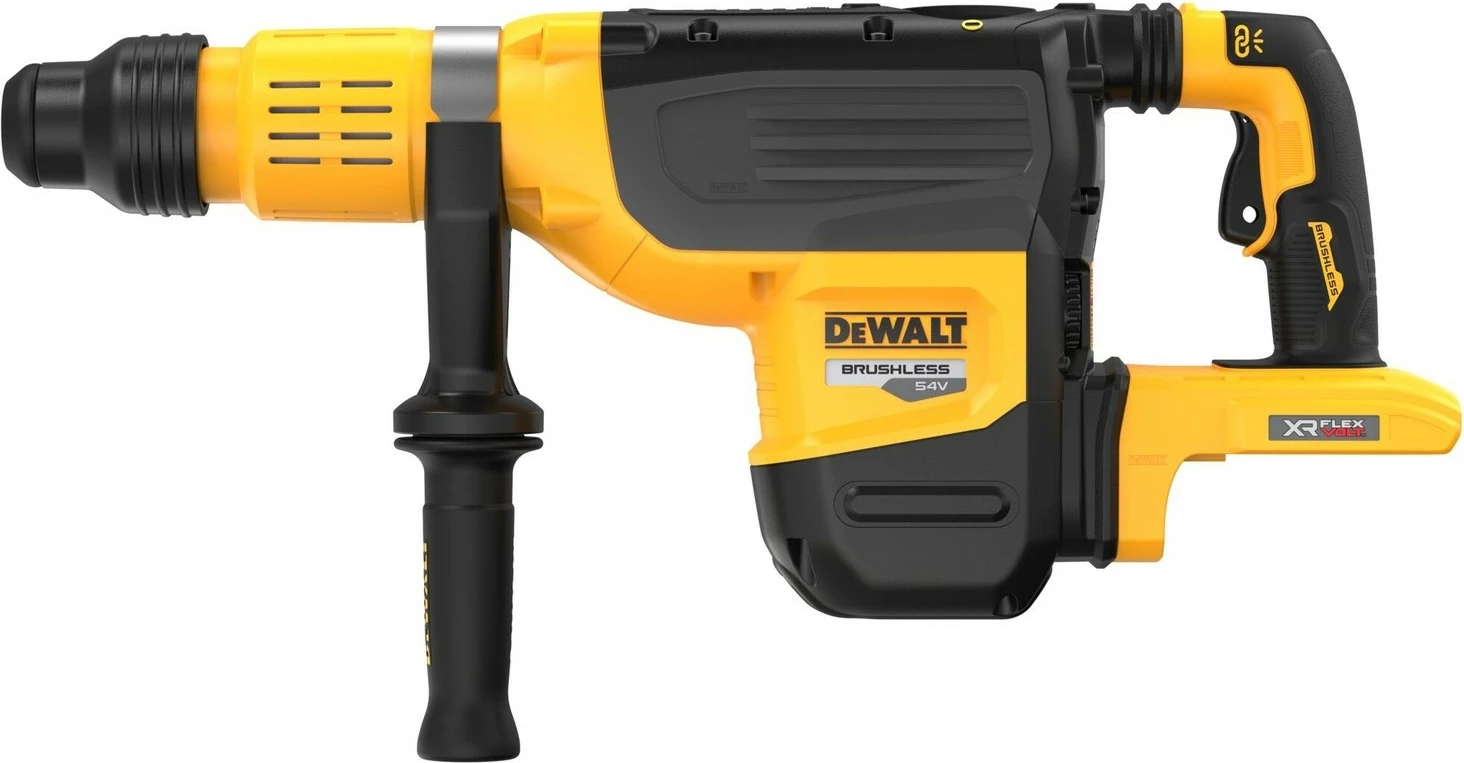 Pistol grip drill DeWALT XR Flexvolt, brushless, 9Ah, SDS Max, zi/verdhë