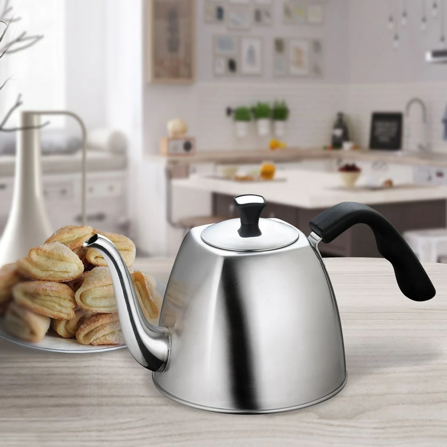 Çajnik Maestro MR-1333-Tea, 1.1 L, çelik inox, dorezë plastike, i argjendtë