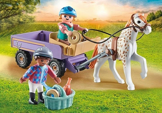 Set lodrash Playmobil Horses 71496 Pony Carriage, 33 pjesë