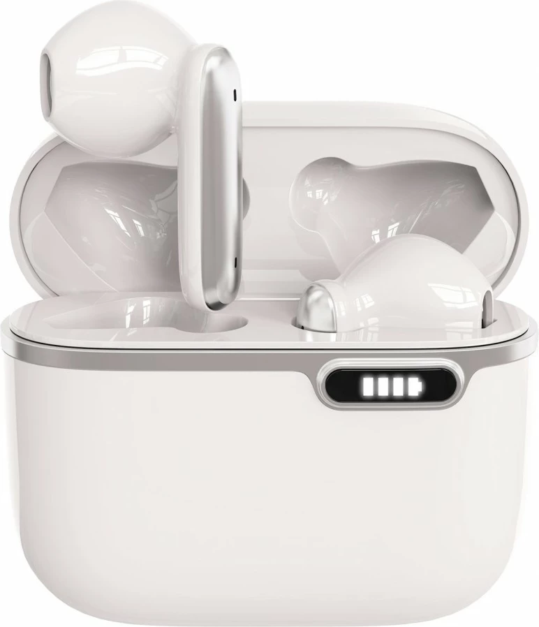 Kufje pa tela ART SLART AP-TW-B4W, TWS, mikrofon HQ, USB-C, Bardhë