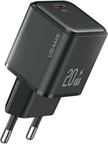 Karikues rrjeti USAMS US-CC183 X-Ron, 20W, 1x USB-C PD 3.0, i zi