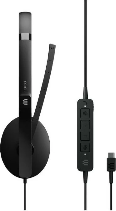 Kufje EPOS Sennheiser ADAPT 165 USB II, me kabllo, on-ear, e zezë