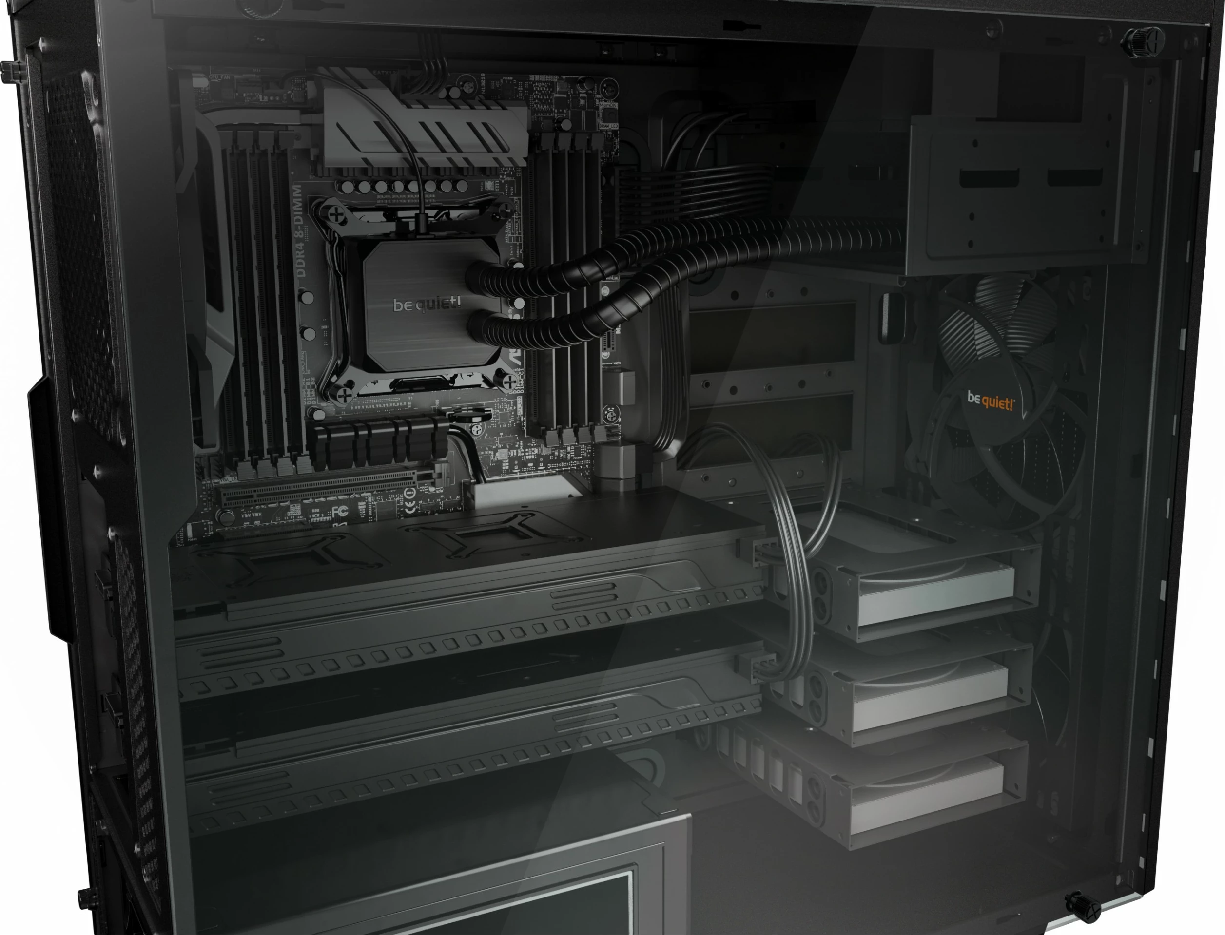 Kasë Be Quiet! Pure Base 600 Window, Midi Tower, PC, e zezë