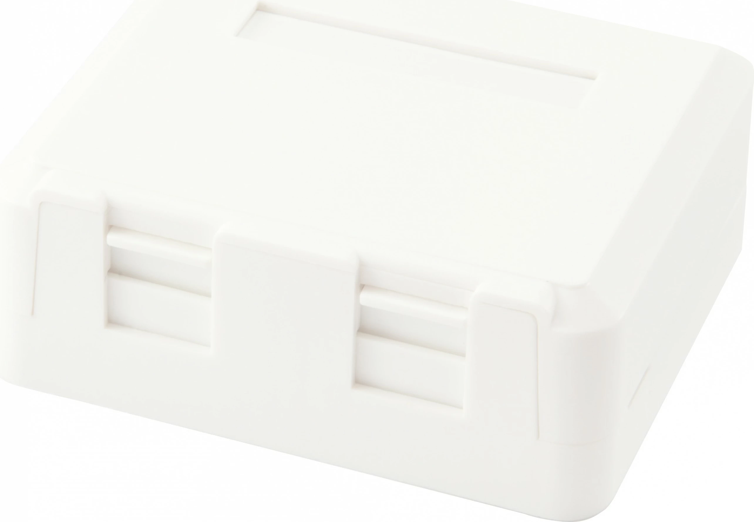 Kuti sipërfaqësore për Keystone Jack EQUIP 2-Port, ABS, e bardhë