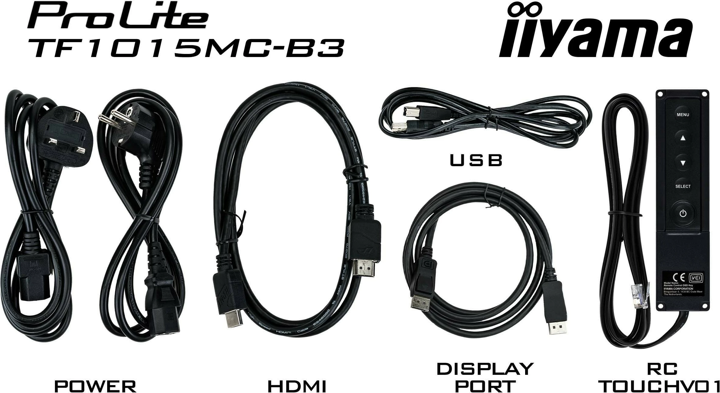 Panel interaktiv iiyama TF1015MC-B3, 10.1", LED, 1280 x 800 pixels