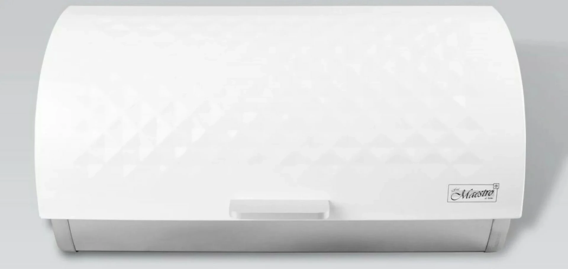 Kuti buke Maestro MR-1676, çelik inox, cilindrike, e bardhë