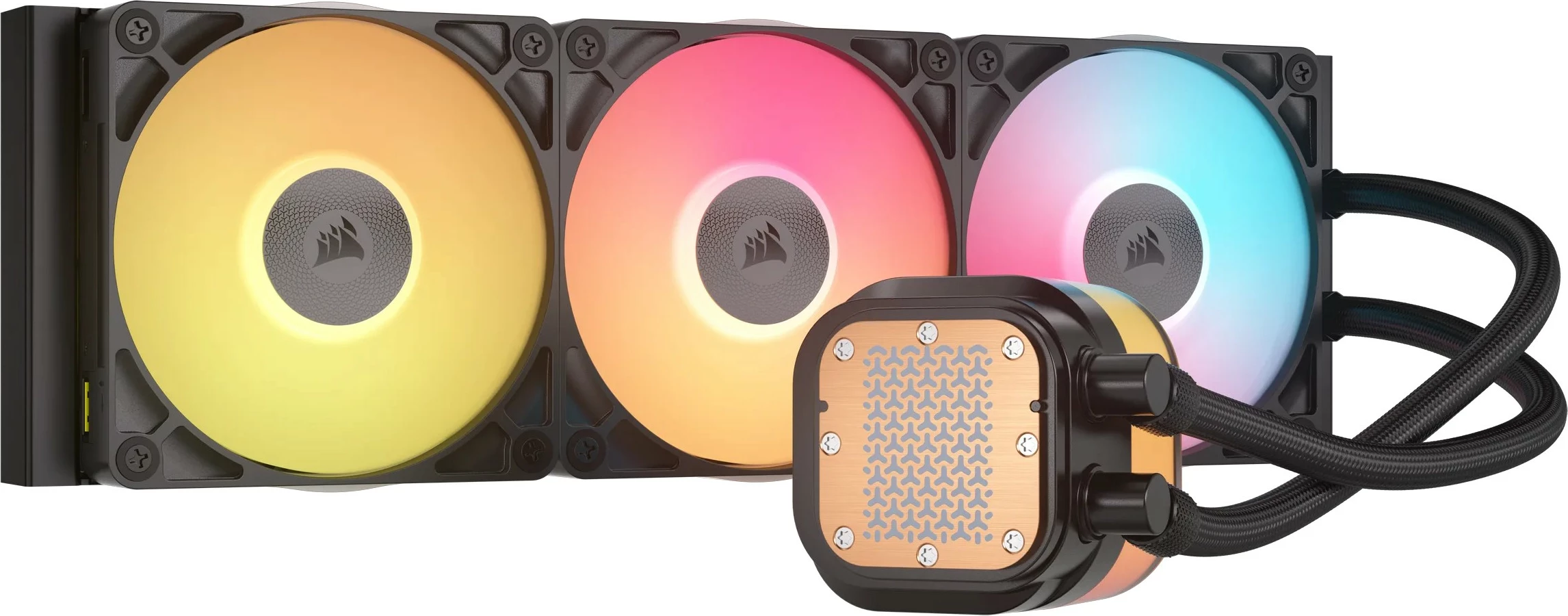 Ftohës procesori Corsair iCUE LINK TITAN 360 RX LCD, 3x12cm, RGB, i zi