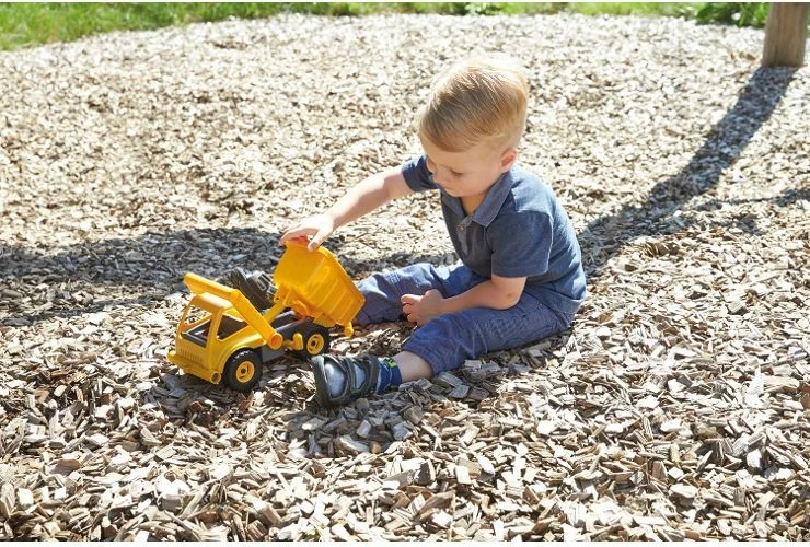 Kamion lodër Lena EcoActives Dump Truck 27 cm, Verdhë/Gri