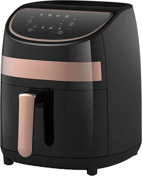 Air fryer Deerma DEM-KZ100, 3L, 1000W, e zezë me ari rozë