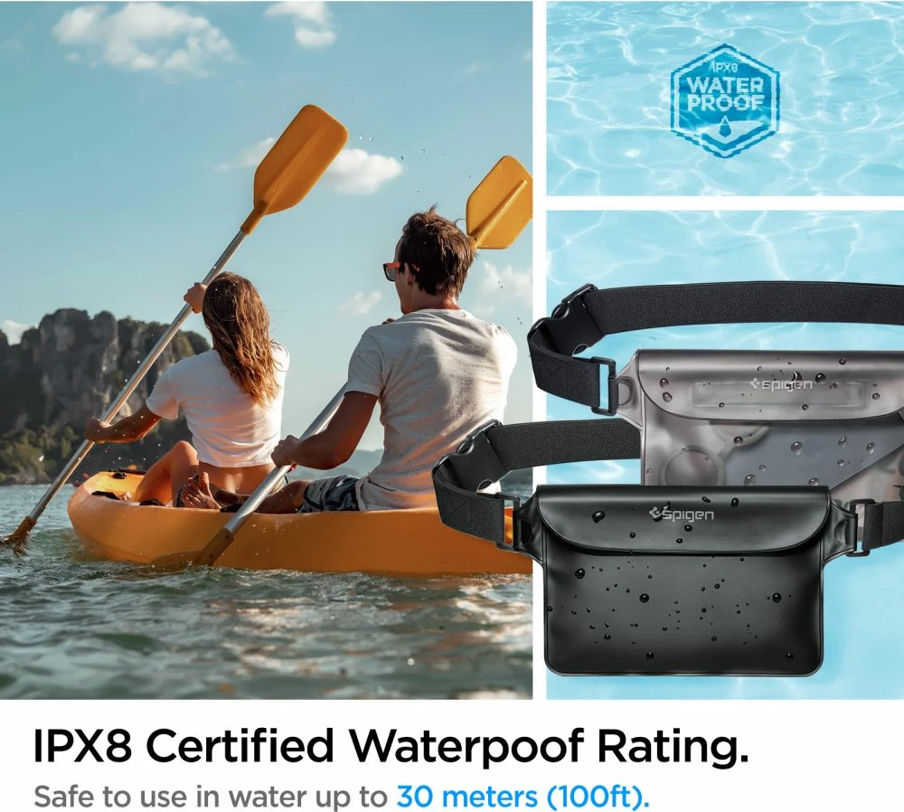Çantë beli Spigen Aqua Shield A620, IPX8, e zezë