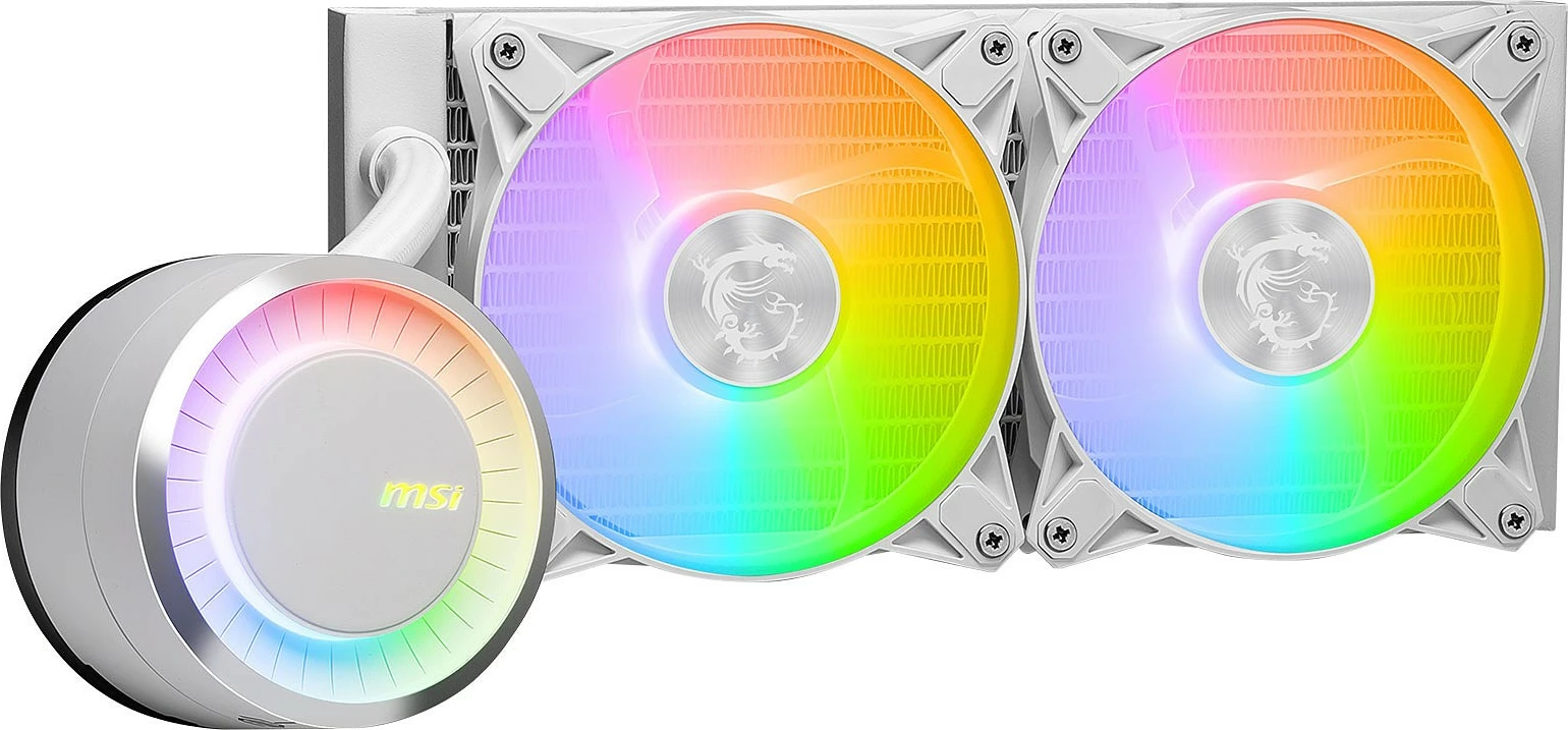 Ftohës me lëng MSI MAG Coreliquid E240, 240mm, RGB, i bardhë