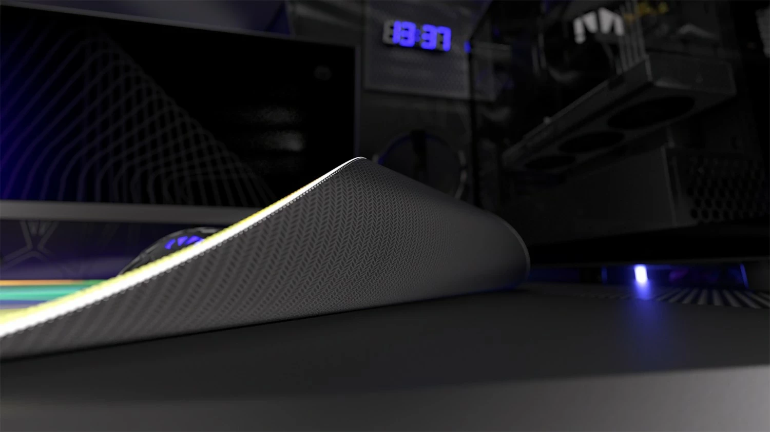 Mauspad Endorfy Crystal Spectrum L, për lojtarë, ngjyrë miks