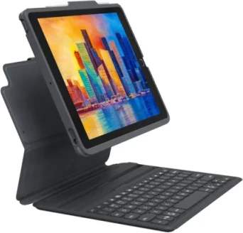 Mbështjellës me tastierë Zagg Keyboard Pro Keys për iPad 10.2", i zi