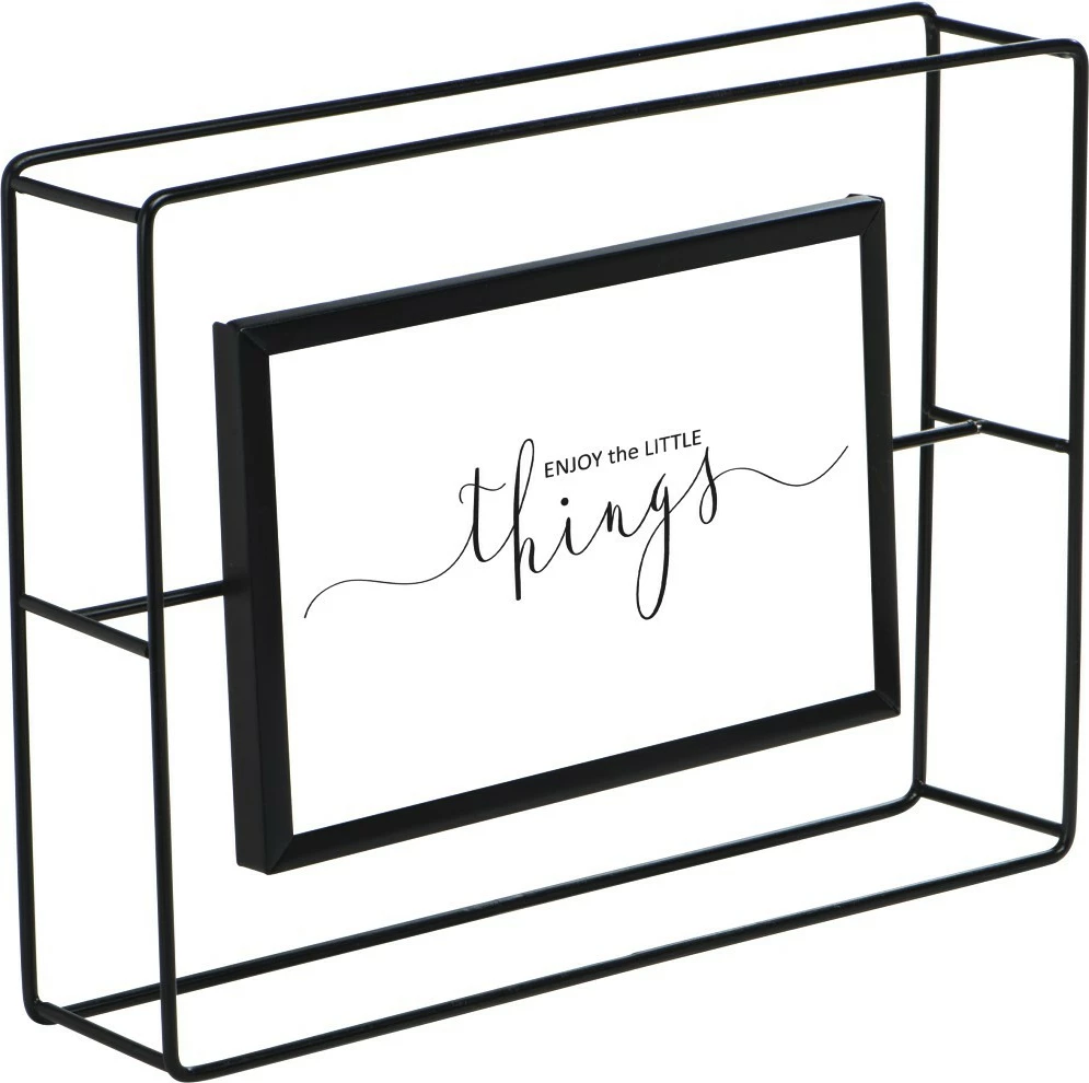 Kornizë portreti Hama 10x15, metal, e zezë