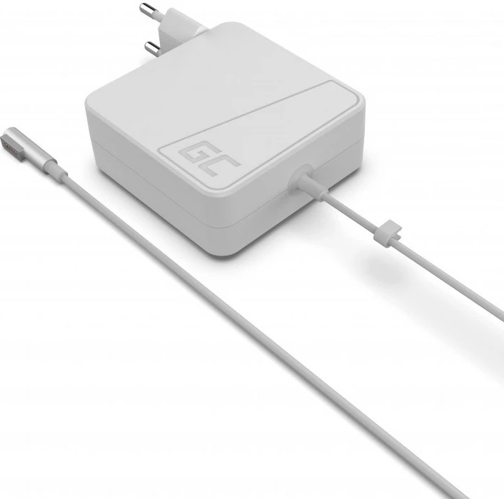 Adapter Green Cell AD03 për Apple iMacbook, 60W, Magsafe, Bardhë