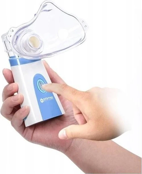 Inhalator ultrasonik Oromed Oro-Mesh Pro, i bardhë