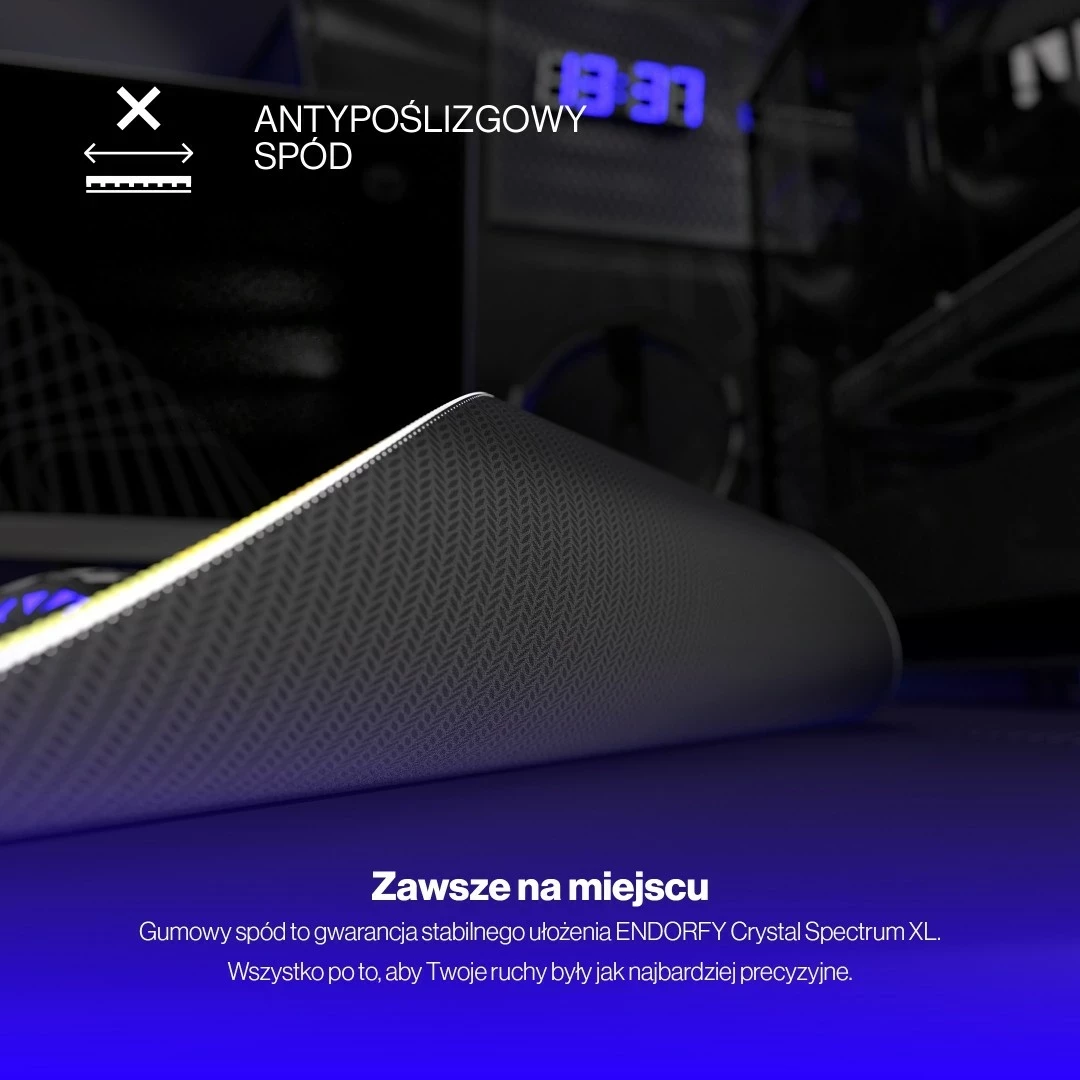Mauspad Endorfy Crystal Spectrum XL, për lojtarë, ngjyrë miks