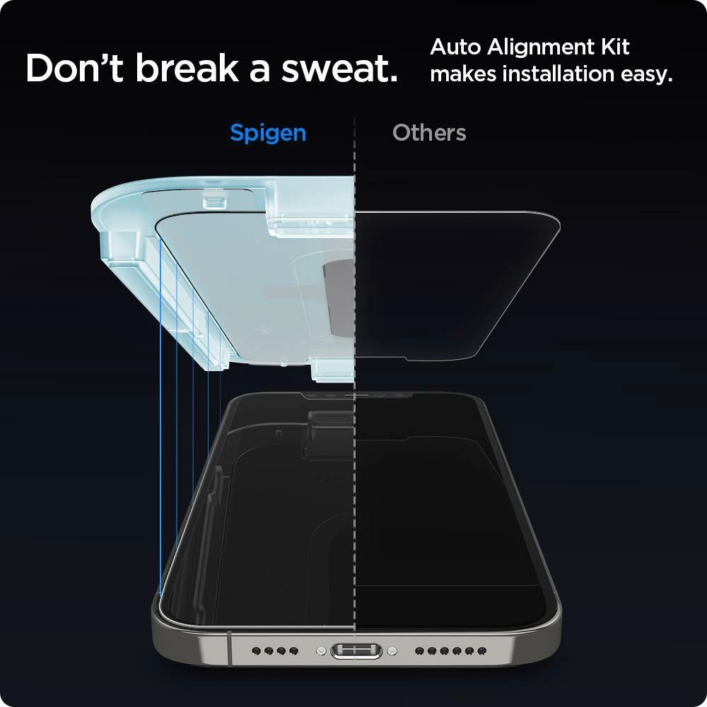 Xham mbrojtës Spigen Glas.tR EZ Fit për iPhone 12 / iPhone 12 Pro, 2 copë