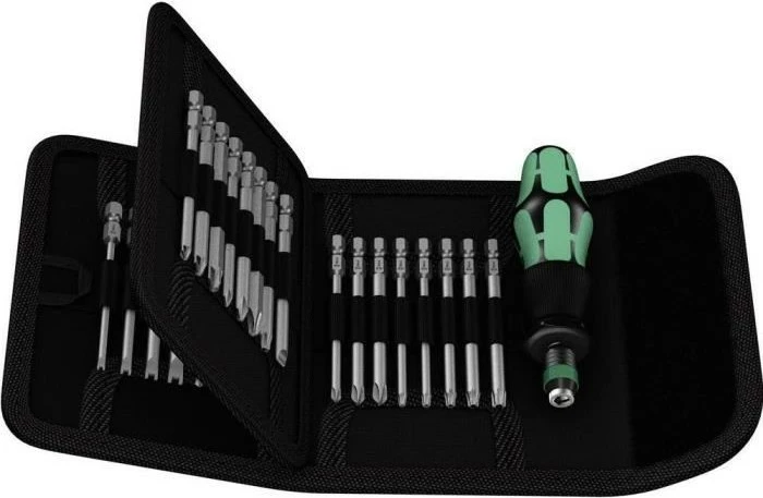 Set veglash Wera Kraftform Kompakt 62, 33 pjesë, kasë e zezë