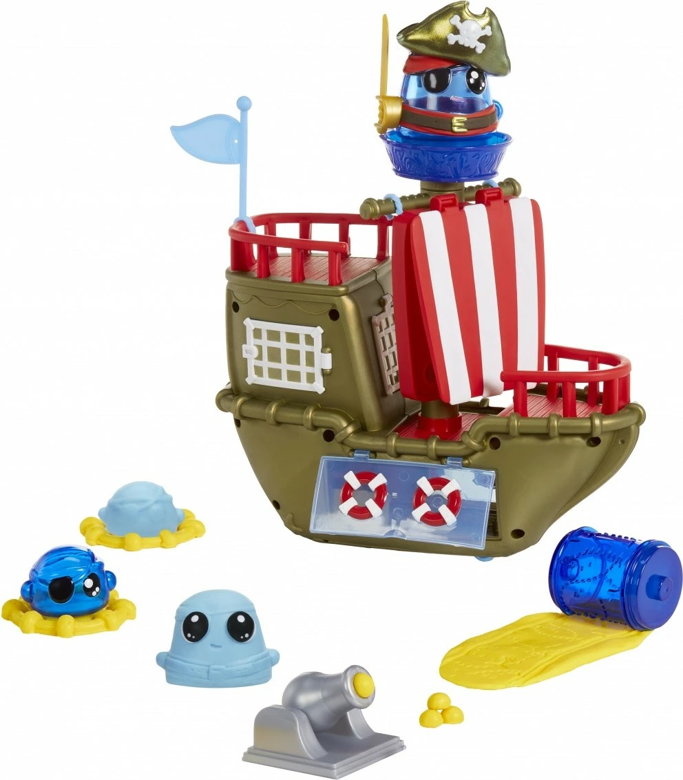 Set plasteline, MGA DohKins, Pirate Ship 123088-EUC, 15+ kallëpe, masë që nuk thahet, 3+