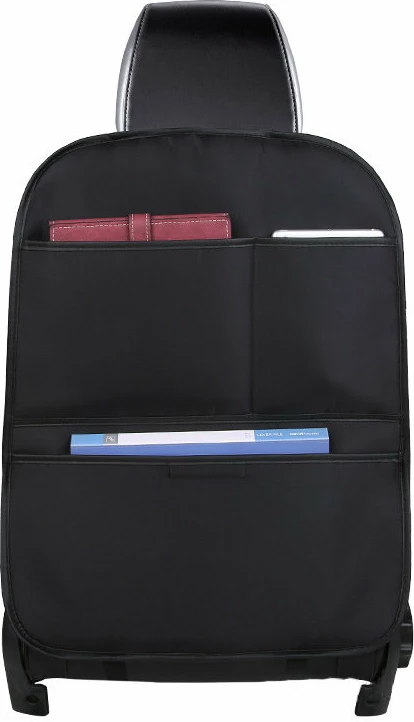 Organizues makine për pjesën e pasme të sediljes, Hurtel, PU lëkurë, shumë ndarje, i papërshkueshëm nga uji, i zi, 1 copë