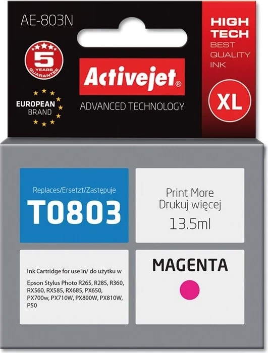 Ngjyrë zëvendësuese Activejet AE-803N për printer Epson, 13.5 ml