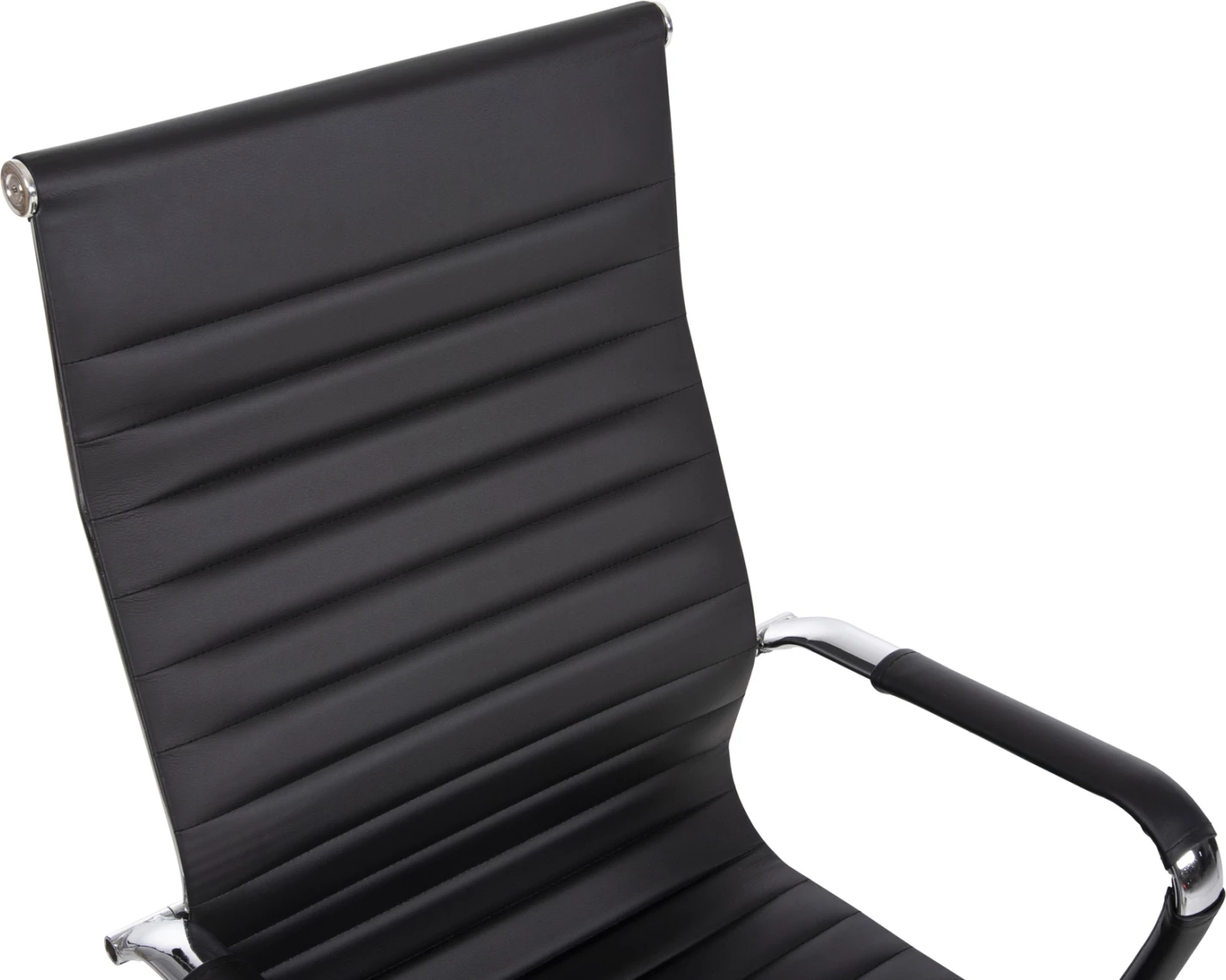 Karrige menaxheri për zyre BOSS FH1059.31, ngjyrë e zezë, PU-metal krom, 54x57x110H cm.