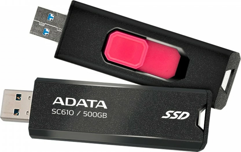 SSD i jashtëm Adata SC610, 500GB, USB 3.2 Gen2, Zi