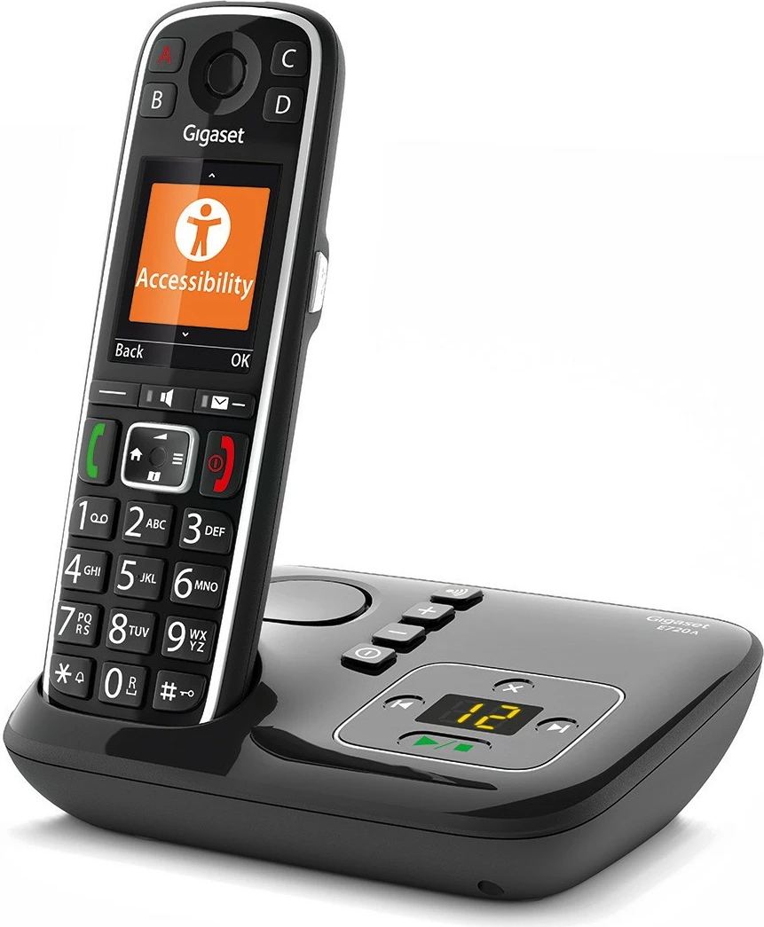 Telefon fiks pa tela Gigaset E720A, 200 kontakte, Bluetooth, sekretari, i zi