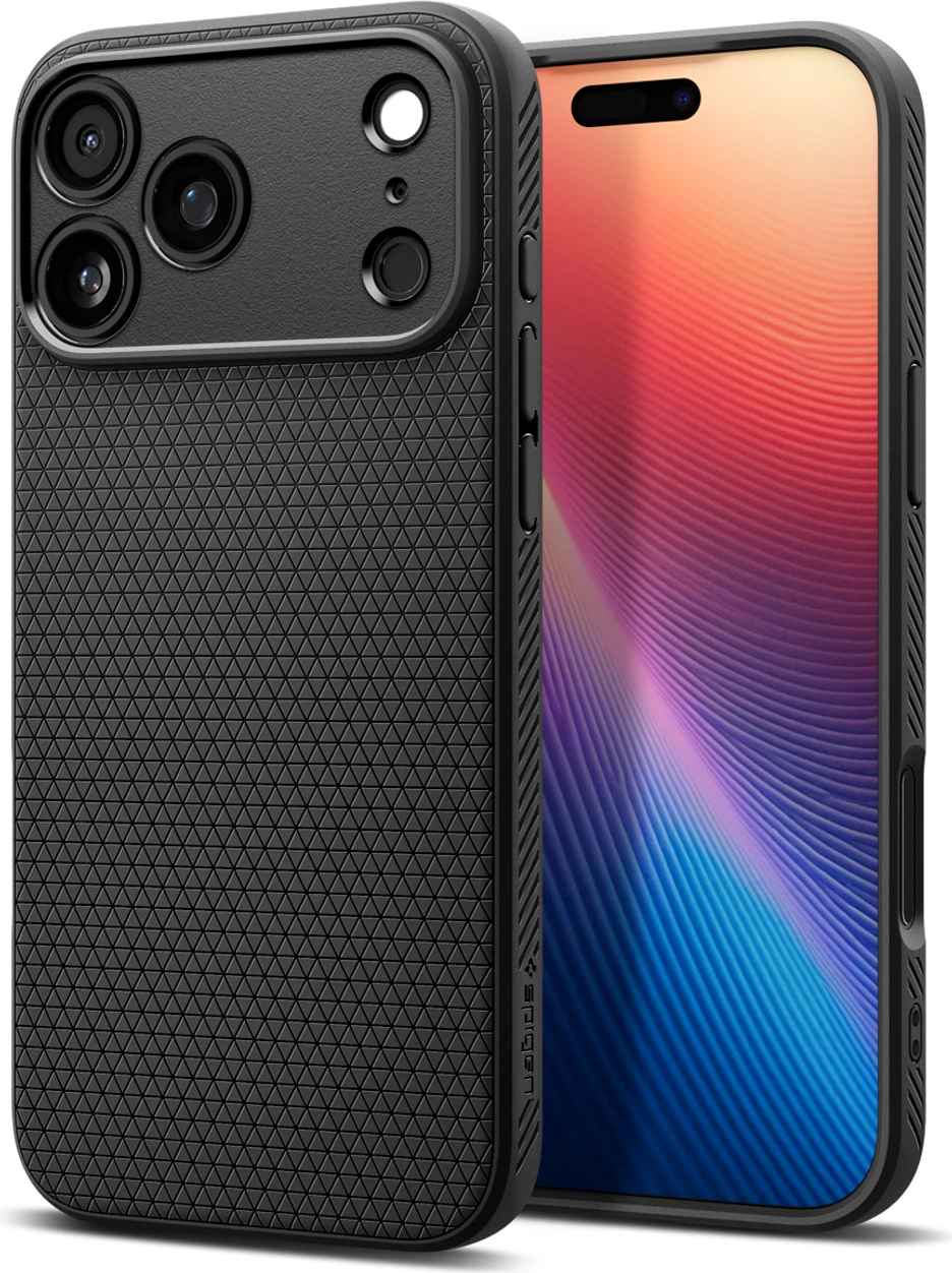 Mbështjellës Spigen Liquid Air për iPhone 17 Pro Max, Matte Black