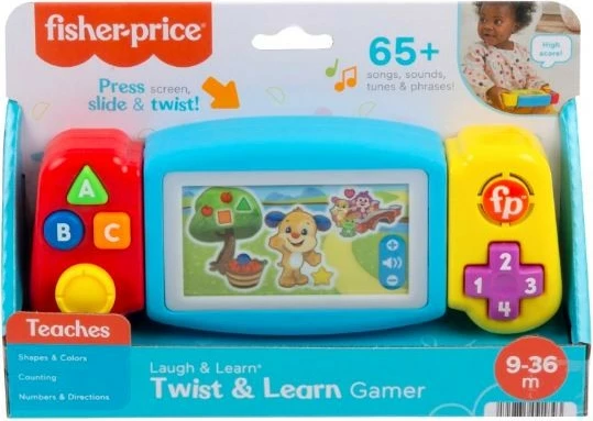 Konsolë lodër Fisher Price Laugh & Learn Twist & Learn Gamer, për fëmijë, shumëngjyrëshe