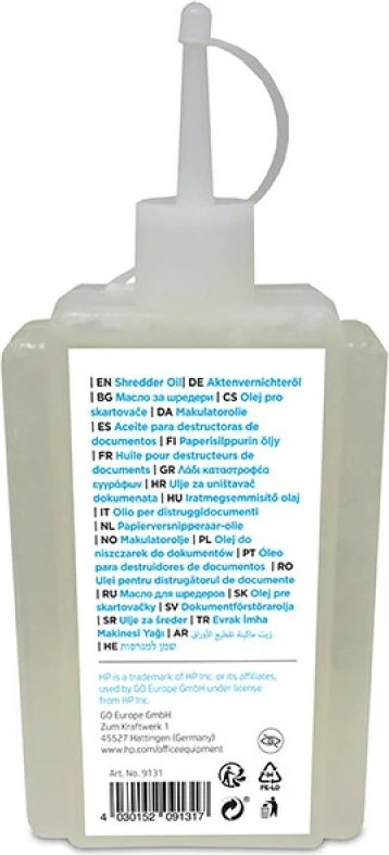 Vaj për grirësen e letrave HP HPO913, 120ml