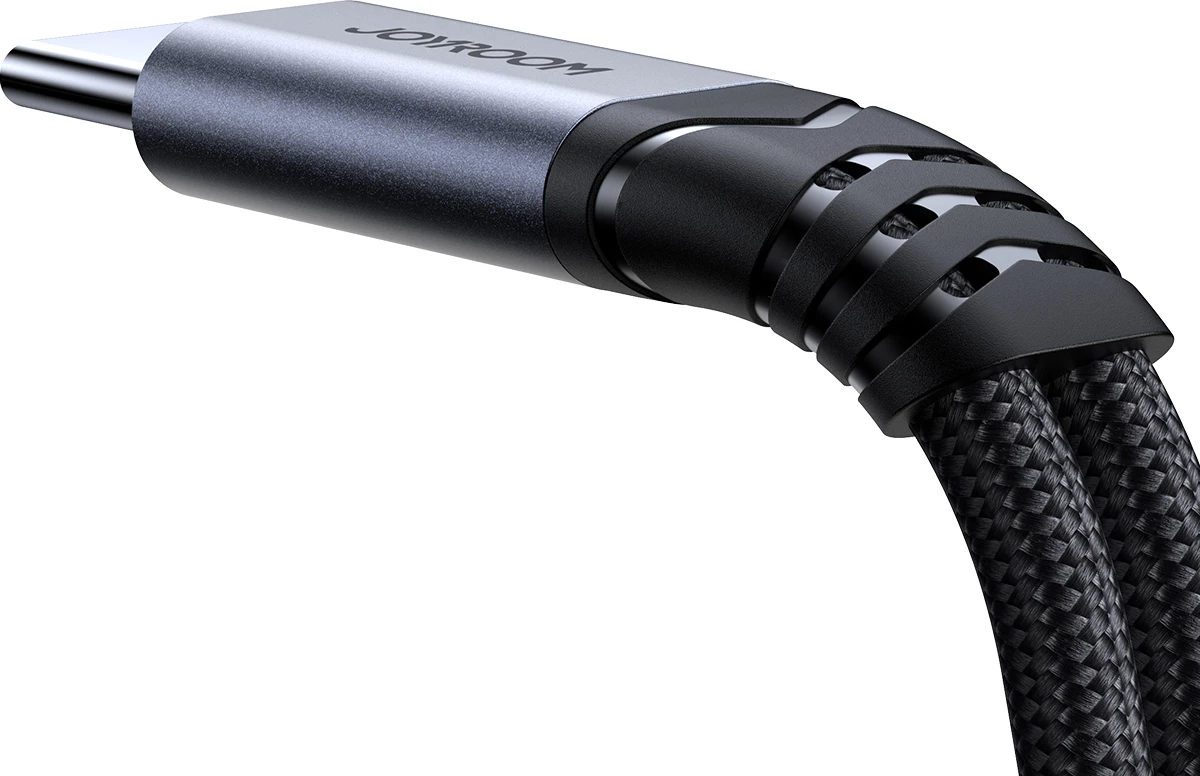 Adapter 2-në-1 Joyroom SY-C02, USB-C në USB-C/3.5mm mini jack, i zi