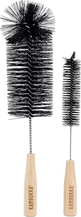 Set furçash pastrimi Kambukka 11-07002, çelik inox, e zezë, 2 copë