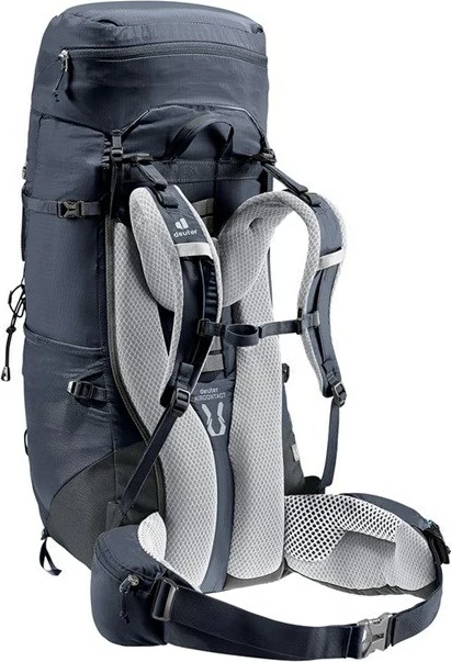 Çantë shpine Deuter Aircontact Lite 45+10 SL për hiking, për femra, E zezë