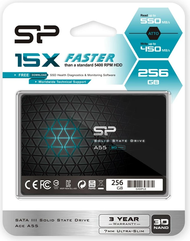 Disk SSD Silicon Power Ace A55, 256GB, 2.5" 