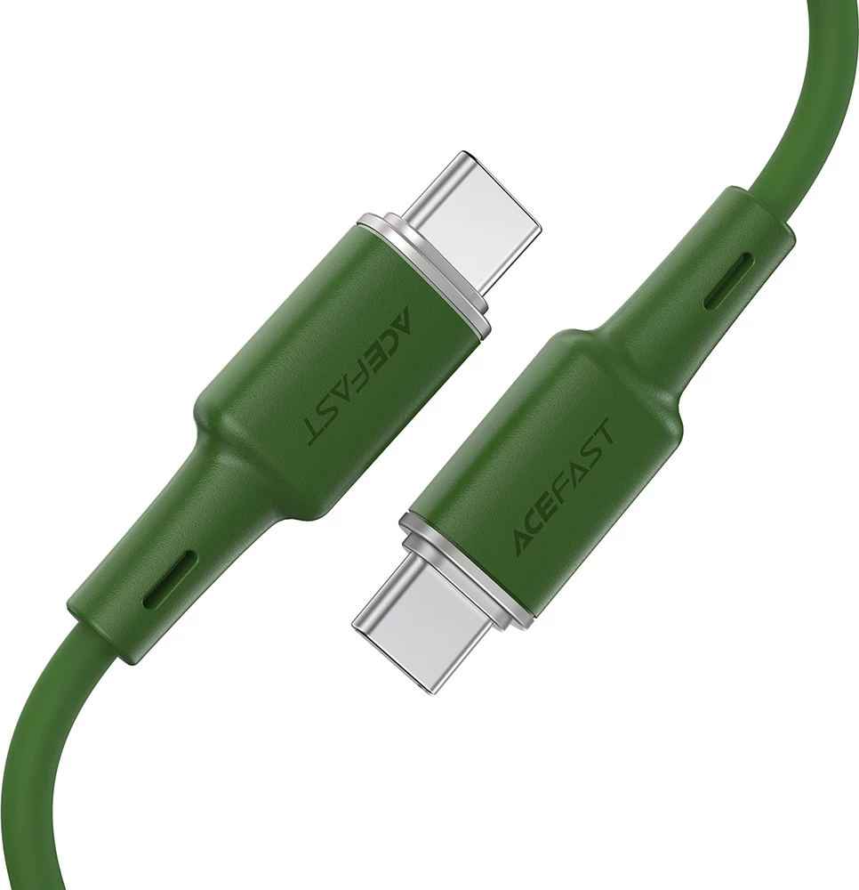 Kabllo Acefast C2-03, USB-C në USB-C, 1.2m, 60W, e gjelbër