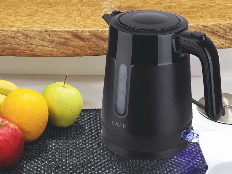 Çajnik elektrik Lafe Essential S 1L, plastik, zi