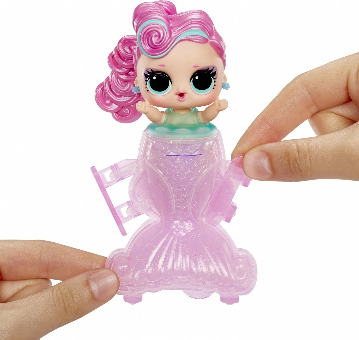 Kukull surprizë L.O.L. Surprise Mermaids, MGA, 510604-EUC, me bisht që ndryshon ngjyrë