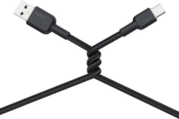 Kabllo AUKEY CB-NAC2 USB-C në USB-A, 1.8m, 60W, e zezë