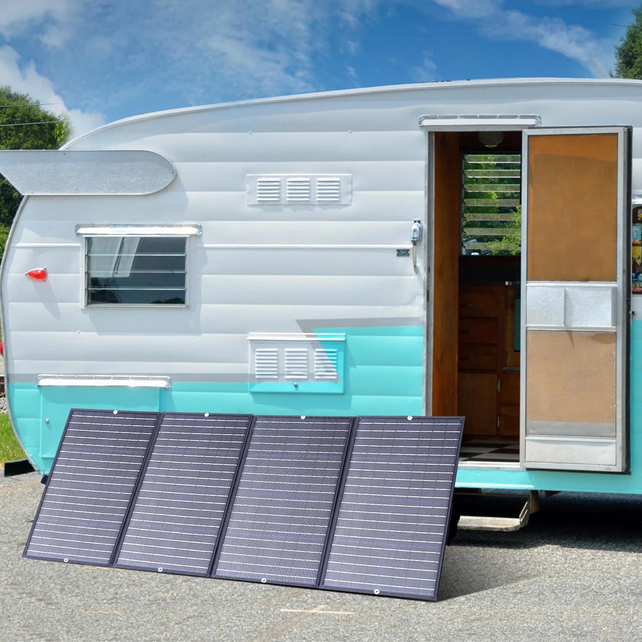 Karikues diellor i palosshëm Choetech SC010, 160W, i zi