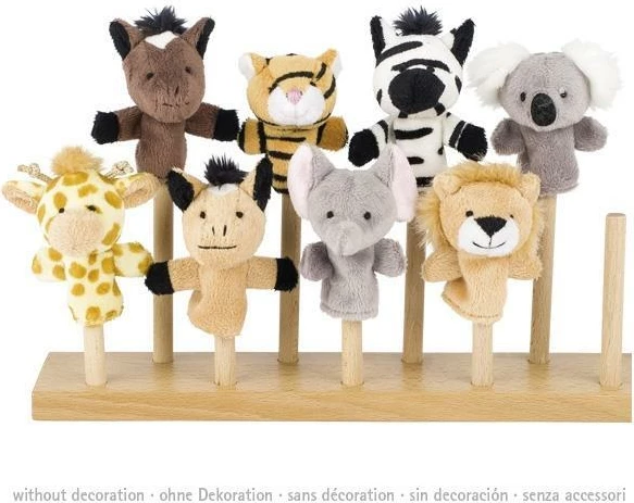 Set kukullash gishti Goki, 8 kafshë xhunglës