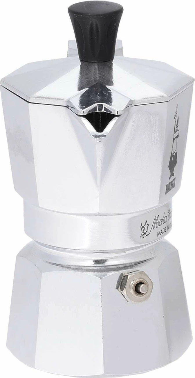 Moka Express Bialetti, 0.06 L, alumini, e zezë