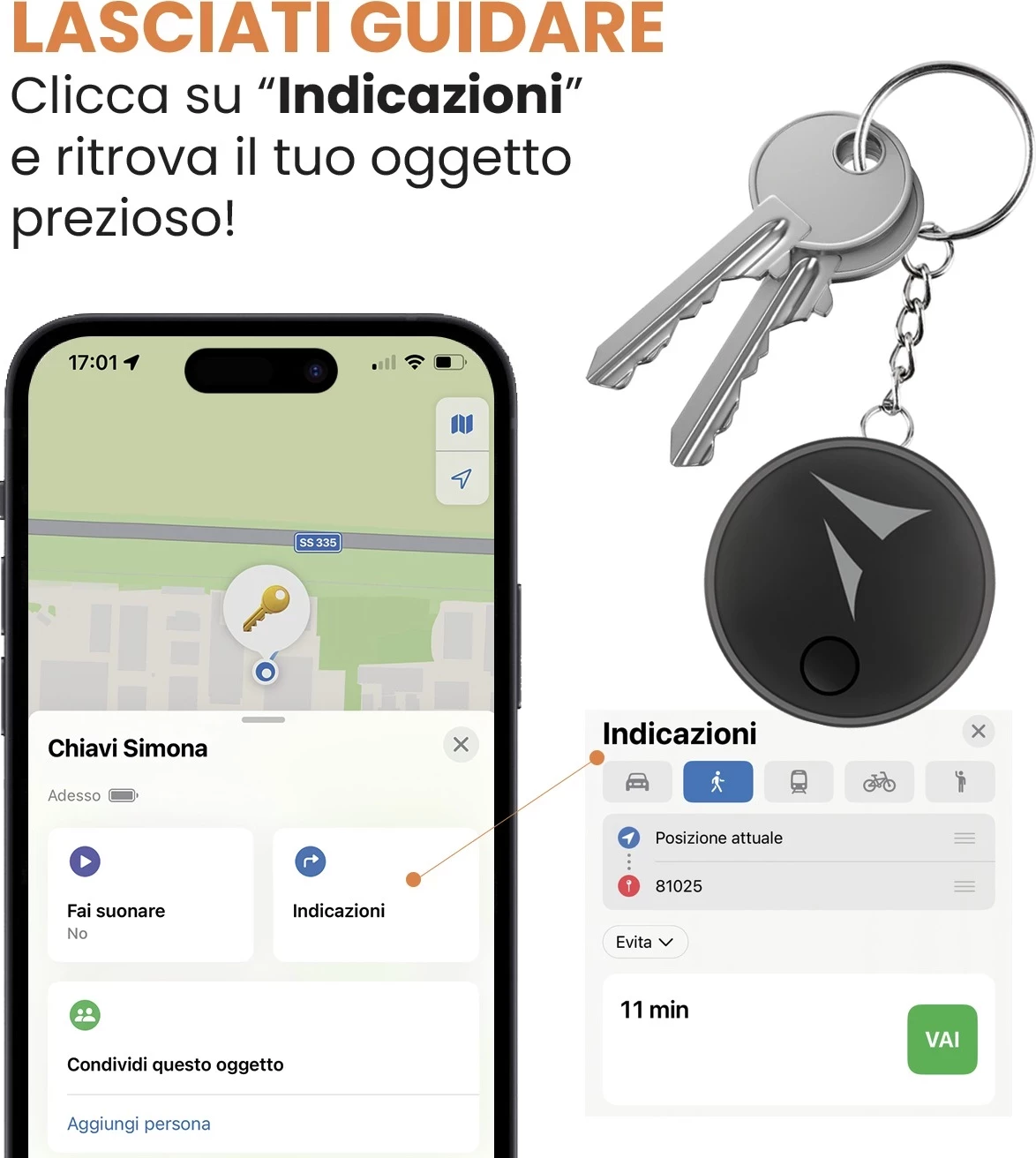 Pajisje gjurmimi Techmade TM-BL005S Tech Find, e zezë